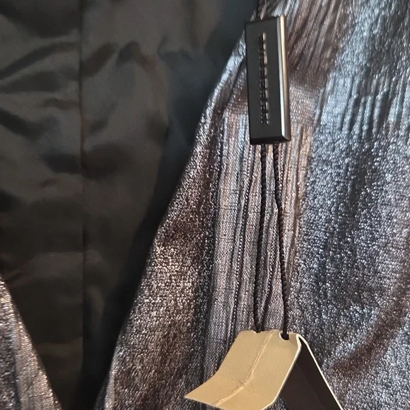 Burberry gunmetal fitted dress Sz 6 - Picture 14 of 16